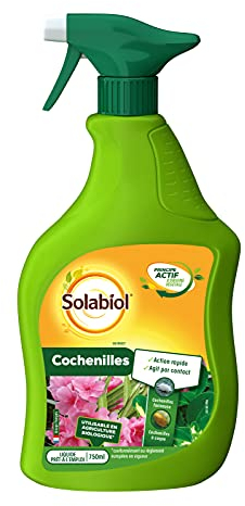 SOLABIOL Anti Cochenilles - Pulvérisateur - Prêt A L'emploi - 750ml - Élimine Oeufs Larves & Adultes - Action Rapide & Agit Par Contact - Utilisable En Agriculture Biologique SOCOCHPAL750N