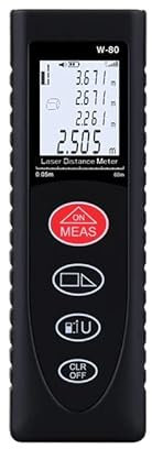 TELEMETRO MISURATORE METRO DIGITALE LASER 80MT DISTANZA LIVELLI MISURA DISPLAY LCD