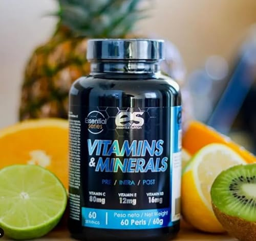 Multivitaminas y Minerales ESSENTIAL NUTRITION | Multivitamínico para 2 Meses = 1 Cápsula al Día | Complejo Polivitamínico para Mujer, Hombre, Vegetarianos y Deportistas