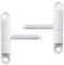 2x SOTOOLS Türband Aufschraub-Einbohrband mit Zapfen M8x50mm weiß lackiert mit wartungsfreier Gleitlagertechnik für Türen bis 40Kg