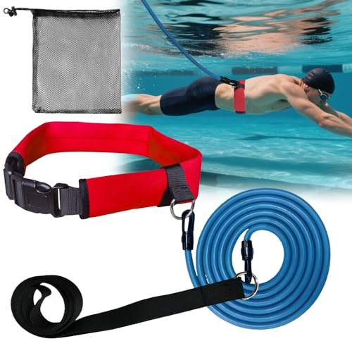 Ceinture de résistance stationnaire pour la natation, la piscine et l'entraînement à la piscine, harnais d'entraînement pour adultes