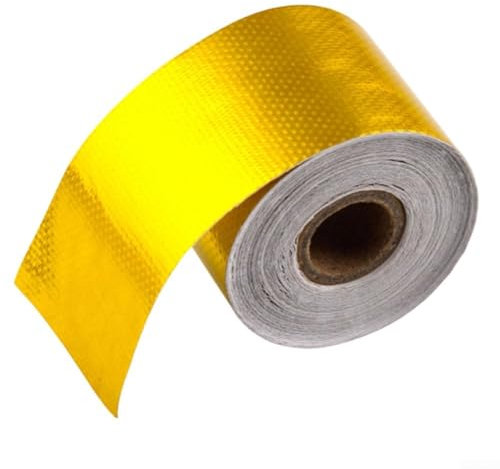 Zilimontt Foil Heat Shielding Tape, Thermal Exhaust Tape Gold Aluminum Foil Heat Shield Insulation for PROTECTION For Car Auto Parts Home Repair, 10M X 5Cm