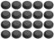 Appliance Sliders 20PCS Air Fryer Accessories Self-Adhesive Small Kitchen Appliances Easy Movers Countertop Protector Pads for Bread Machine Coffee Makers Blenders Aid Mixers Microwave Pot Grills(2CM)