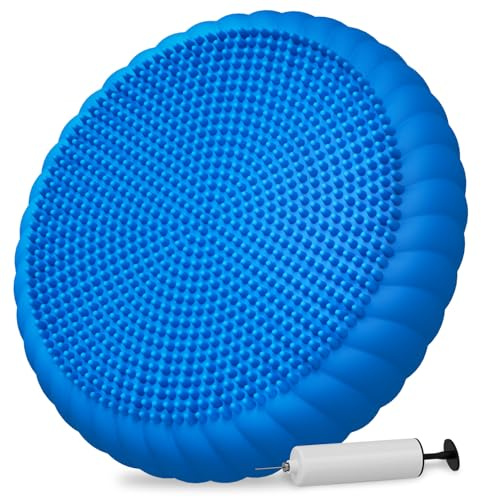 Cojín oscilante, cojín hinchado, disco de equilibrio antideslizante, almohadilla de equilibrio de estabilidad, fortalecimiento de la estabilidad del núcleo, mejora la postura, para fitness, ejercicio