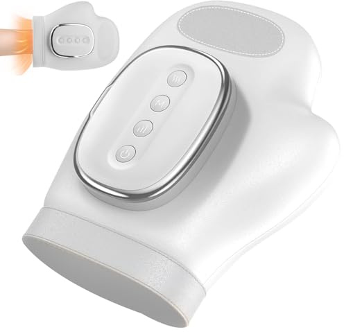 Hand Massager for Arthritis, Heated Electric Massage Glove with Compression, Adjustable Heat and Intensity, Stress Relief, and Hand Comfort