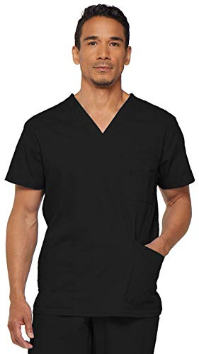 Dickies bröstficka för män topp medicinsk skrubb tröja