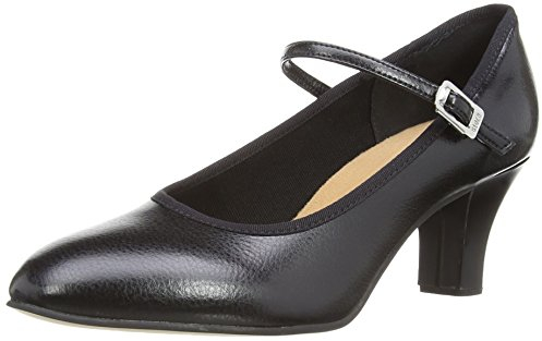 Kickline 2.5 Heel, Damen Jazz & Modern, Schwarz (Black), 4 UK