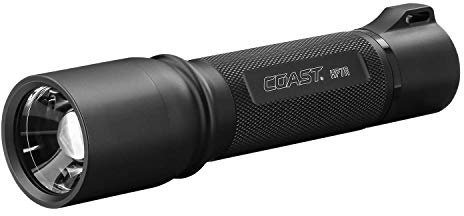 Coast HP7R 300 Lumen Fokussierbar Wiederaufladbar LED Taschenlampe, Schwarz