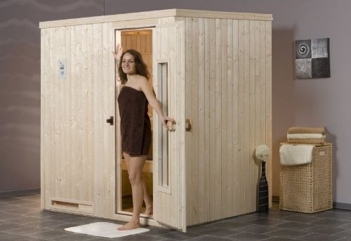 Weka Elementsauna 506 HT Gr. 1 inkl. 7,5 kW Sauna-Ofen mit externer Steuerung (OS)