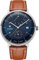 Junkers Bauhaus 41mm Analog Automatik Herrenuhr Gangreserve Lederarmband blau 9.11.01.12