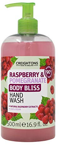 Creightons Body Bliss Raspberry and Pomegranate Hand Wash (500 ml) - Revitalise Your Senses and Boost Your Energy with Juicy Extracts of Raspberry & Pomegranate, Vegan Friendly & Cruelty Free