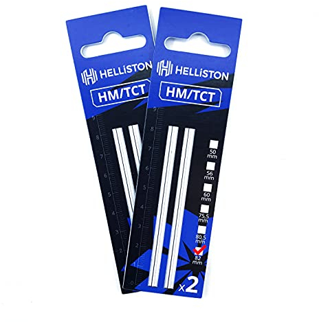 HM/TCT Cuchillas 82mm para cepillo Bosch GHO 16-82, GHO 26-82 D (2 juegos = 4 cuchillas)