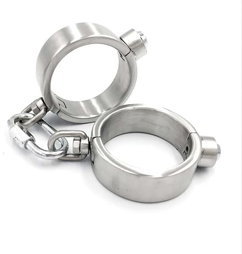 Manschetten Handgelenk Knöchel Manschetten Handschellen Fesseln Meta Bondage Schlüssel Restrain Fetisch Schlafzimmer Spaß SM Spielzeug Sklave Rollenspiel (Männlich, Handschellen)