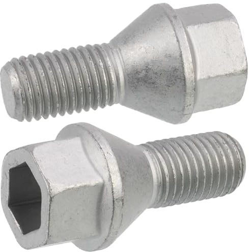AERZETIX - C70322 hjulbultar set med 2 st M12 x 1,5 - passar Citroen, Peugeot, Toyota OE-nummer 5405.77, 90942-W2001