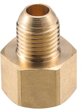 VekAuto Connettore per Idropulitrice, Maschio M18x1.5 a Femmina M14x1.5, Adattatore in Ottone per Tubo a Pressione Universale per Idropulitrice, Tonalità Rame in Ottone