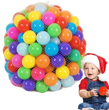 Générique Boules De Piscine À Balles, 50 Balles de ou Jeu de Piscine en Plastique, 7 cm Set de Balles Colorées pour Enfant, Balles De Fosse Polyvalente À L'épreuve pour Préscolaire Parc Bébé Filles