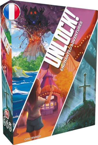 Asmodee - Unlock! Enchanted Adventures - Space Cowboys - Brädspel - Co-op Escape-spel - 3 nya äventyr - Från 10 år - 1 till 6 spelare - 60 min - Svensk version