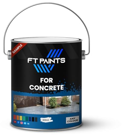 FabioT. FT Paints 100 ml Sample Synthetic Paint with Matt Finish For Concrete-RAL 9010-Pure White