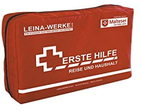 LEINA-WERKE REF 81346 Erste-Hilfe Reise- und Haushalt-Set, 27-teilig, rot
