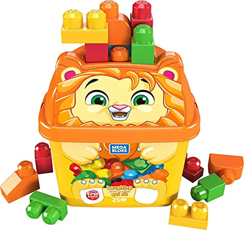 MEGA Bloks Animal bloks León, Bloques construcción Juguete bebé 1 año, (Mattel GPG20)