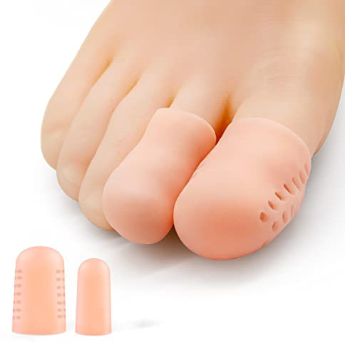 Bukihome Protezione Dita Piedi, 12 Pezzi cappucci Copri dita in gel, Proteggi dita Silicone per Prevenire Vesciche, Mais, Calli (Rosa)