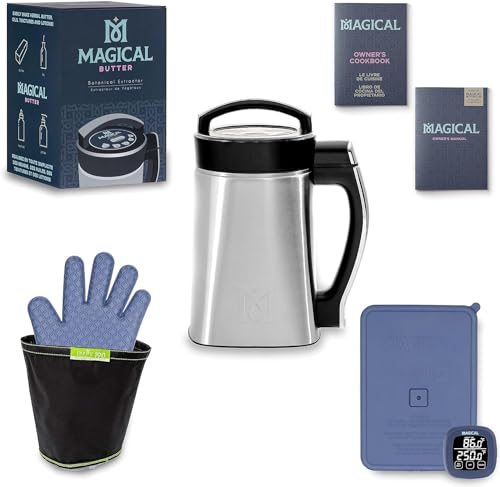 Magical Butter Machine MB2E Machine Butter Dishes Maker Herb Infuser Gummy Maker Machine with Cookbook Included (Mb2e and Decabox, Medium)