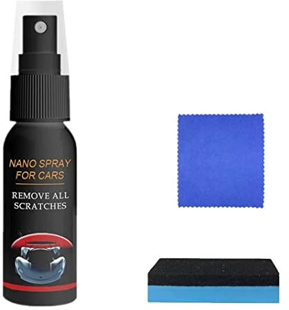 Auto-Nano-Reparatur-Spray,Nano-Auto-Kratzer-Entferner-Spray,schnelle Reparatur von Kratzern Nano-Auto-Kratzer-Reparatur-Politur-Spray,für Autolack und Glasoberflächen (30ml)