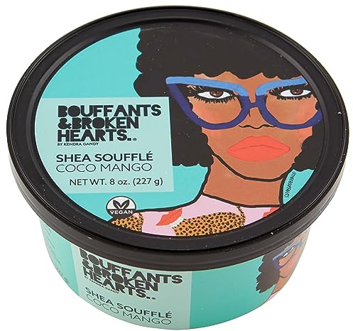 Ashanti Naturals Scented Whipped Shea Butter for Skin | Moisturizing African Raw Shea Butter, Almond Oil and Coconut (Coco Mango Souffle, 8oz)