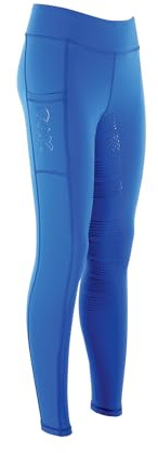 AK Wintex Collants/Leggings/Culottes d'équitation d'hiver Taille Haute avec poignée en Silicone AKRS-6054 (FR/ES, Numérique, 34, Taille Normale, Taille Normale, 4XL, Bleu Royal)