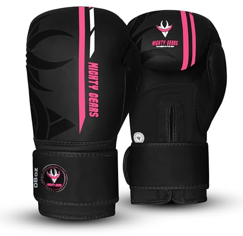 Might Gears Boxing Gloves for Kids 4oz,6oz Training Punching Sparring Bag Fight Gloves Punch Bag Mitts Muay Thai Kickboxing MMA Martial Arts Workout Juniors Girls and Boys (Fluorescent Pink, 4oz)