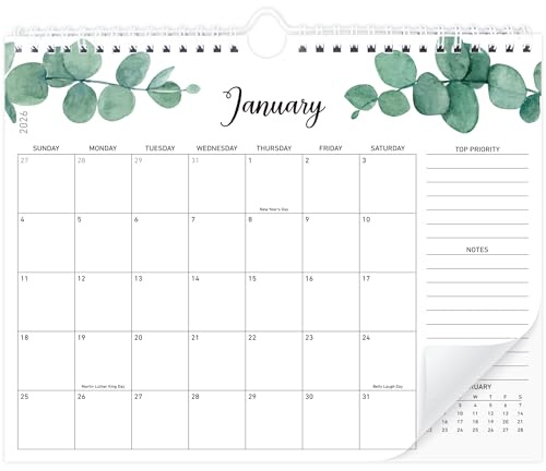 Calendar 2026 — Wall Calendar Jan 2026–Jun 2027, 18-Month Calendar for 2026 with Thick Paper & Notes, Easy-to-Read Monthly View — Perfect for Home, Office & Classroom