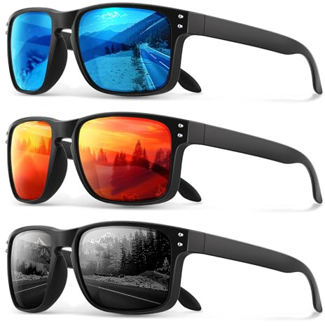 gesruny Polarized Sunglasses for Men Women - Classic Sport Sun Glasses for Driving Running Cycling Fishing UV400 Protection