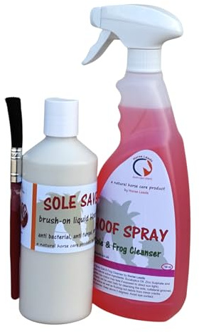 Hoof Spray 750 ml & Brush-on Sole Saver Liquid Hoof Clay 700 g