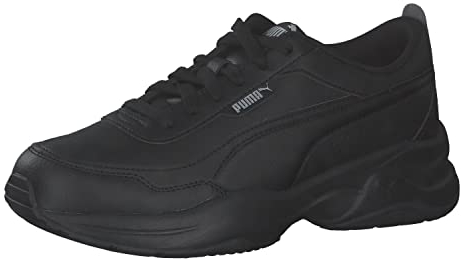 PUMA Damen Cilia Mode Sneaker, Black Silver, 41 EU