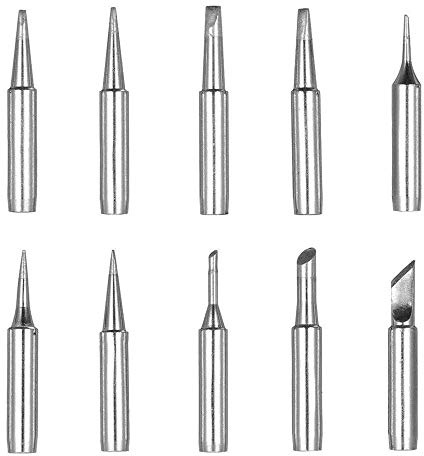 Bestgle 10pcs 900M Soldering Iron Tip Kit, Replacement Solder Tips for Hakko, Radio Shack, TENMA, ATTEN, Quick, Aoyue, Yihua & Other Soldering Stations