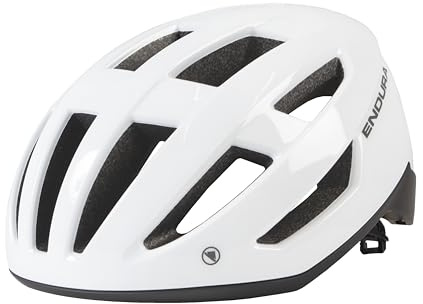 Endura Unisex Erwachsene Xtract Fahrradhelm | Geformte Konstruktion | Rennrad | Atmungsaktiv | Verstellbar Helm, Weiß, L-XL