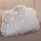 Sarah Duke Kuschelkissen Kinder Wolken Stern Mond Kissen Plüschkissen Weiches Flauschiges Kopfkissen Leuchtende Kissen 40cm Pillow Zierkissen Sofakissen für Kinderzimmer Decor (Wolken)