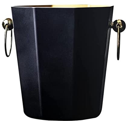 HYKJCSS Cubitera Champanera Cubo De Hielo Vino Tinto Champán Cubo De Hielo Cerveza Fría Cubo De Hielo para Bar Cubiteras para Botellas(Color:Svart)