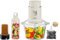 HOMELUX 4-in-1 küchenmaschine - mit Multizerkleinerer/Mixer/Mühle/Knoblauchschäler, 2 L glasschale & 600ml fruchtsaftbecher, Multifunktionale Food Processor