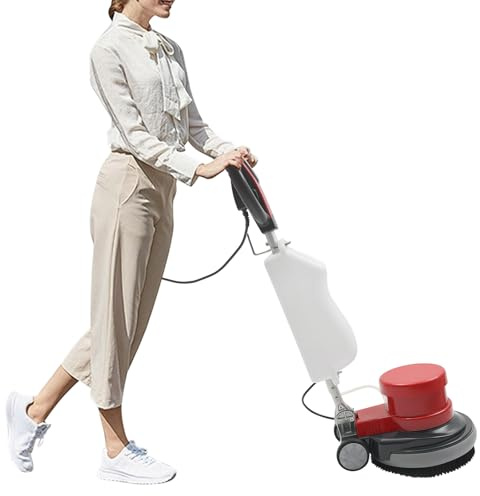 GEYOPMID Floor Buffer Machine, 1100W Floor Buffer Heavy-Duty Multi-Functional Floor Polisher Machine with Water Tank for Cleaning, Polishing and Waxing of Carpets, Tiles and Wood