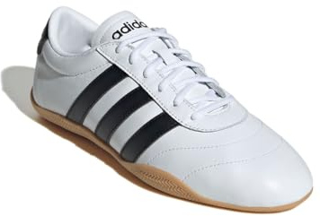 adidas Women's Grand Court Low Top, White/Black/Gum, 9
