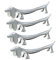 4 Stücke Messerbank, Metall Hunde EssstäBchen Halter, Besteckhalter Für Tisch, Klei Ner Hund Form Besteckhalter Für Messer Gabel Löffel, Messerbänkchen Edelstahl Gabel Stand Löffel Geschirr Rack Halte