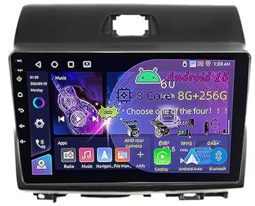 9-tums 15-tums dubbel-DIN Android-bilradio för Kia Ray 2011-2017, med Apple CarPlay, GPS-navigering, Bluetooth, rattreglage och AHD-backkamera