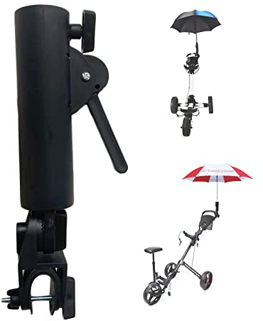 Muttify Golf Cart Schirmhalter, Winkel und Interne Breite Verstellbare Regenschirm Menge Universal für Fahrrad Kinderwagen, Kinderwagen, Rollstuhl
