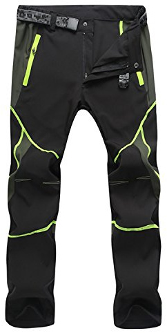 SUKUTU Pantaloni Trekking Uomo Leggero Traspirante Asciugatura Rapida Pantaloni Softshell Impermeabili Escursionismo Estivi