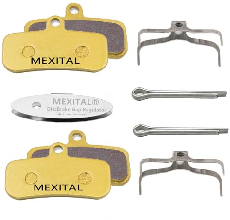 MEXITAL 2 Coppie Pastiglie Freno a Disco Sinterizzato per Shimano Saint BR-M810 M820 Zee BR-M640 XTR-M9120,Deore XT M8020/8120,MT420/510 Tektro HD M745/735/725 TRP Slate T4,G-Spec Quadiem