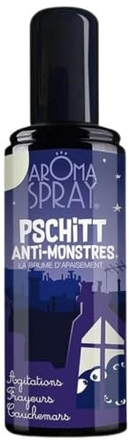 AROMA SPRAY PSCHITT ANTI-MONSTRES difficultés d’endormissement des petits Aromathérapie 100% naturelles 100 ml
