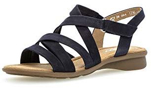 Gabor Damen Sandalen, Frauen Riemchensandalen,Moderate Mehrweite (G),sommerschuhe,sommersandalen,flach,weiblich,ladies,women's,blue,40 EU / 6.5 UK