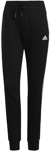adidas Pantalone da Donna Essentials French Terry 3-Stripes Nero cod GM8733