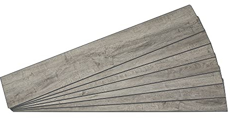 Palisade 46.7 in. x 7.2 in. Vinyl Interlocking Wall/Backsplash Planks in Gray Oak (7 Pack)